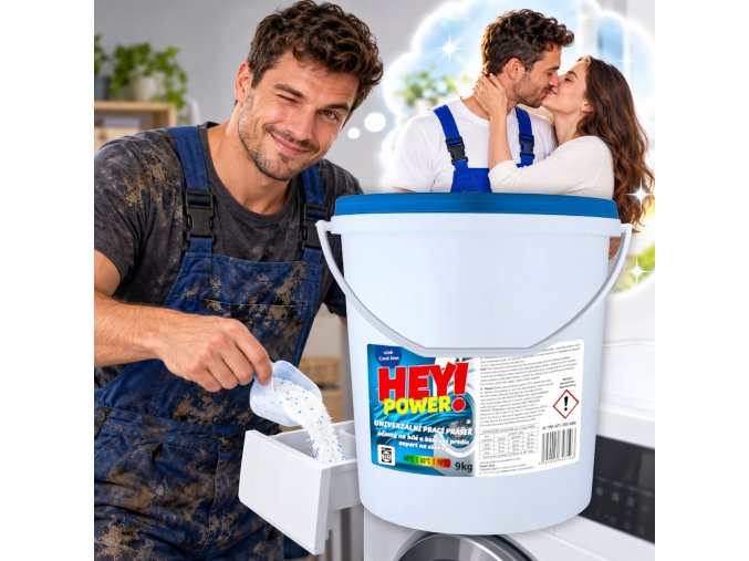 plakat hey power praci prasek 9kg
